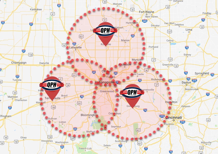 QPH Areas Served in Greensburg IN